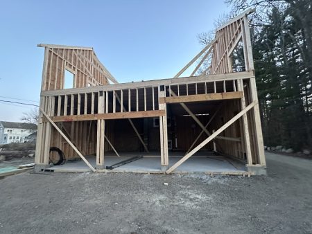 Wooden structure of a house