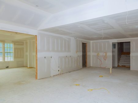 Construction finish details drywall tape building industry new home construction interior