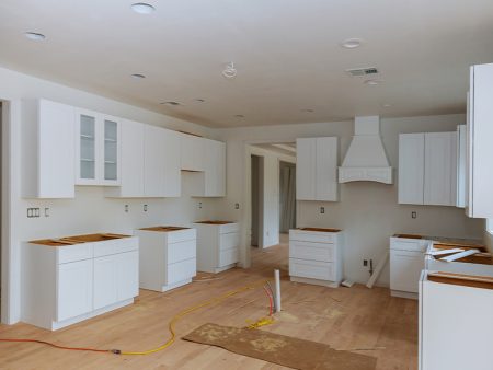 Home improvement kitchen view installed in a new cabinet